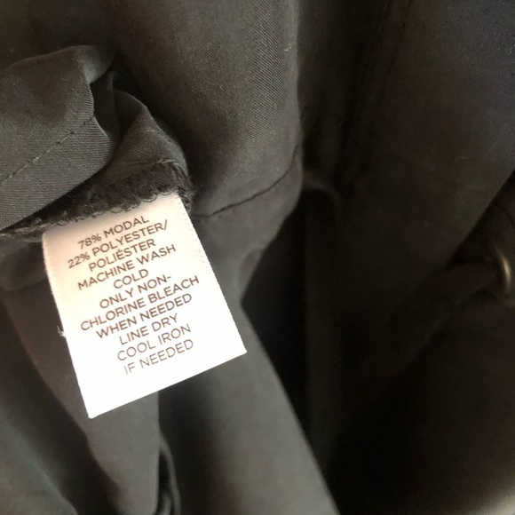 Lou & Grey Charcoal Shirtdress size small long-sleeved drawstring waist - Picture 12 of 14